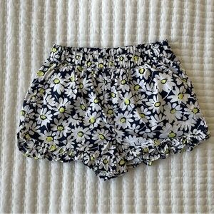 Crewcuts Navy and White Floral Shorts with Yellow Accents